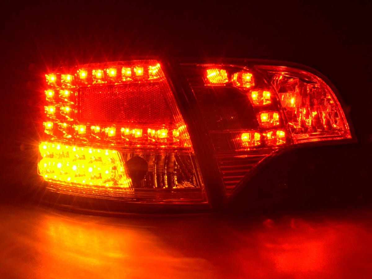 LED Rückleuchten Set Audi A4 Avant Typ 8E 04-08 chrom LED Rückleuchten Set Audi A4 Avant Typ 8E 04-08 chrom